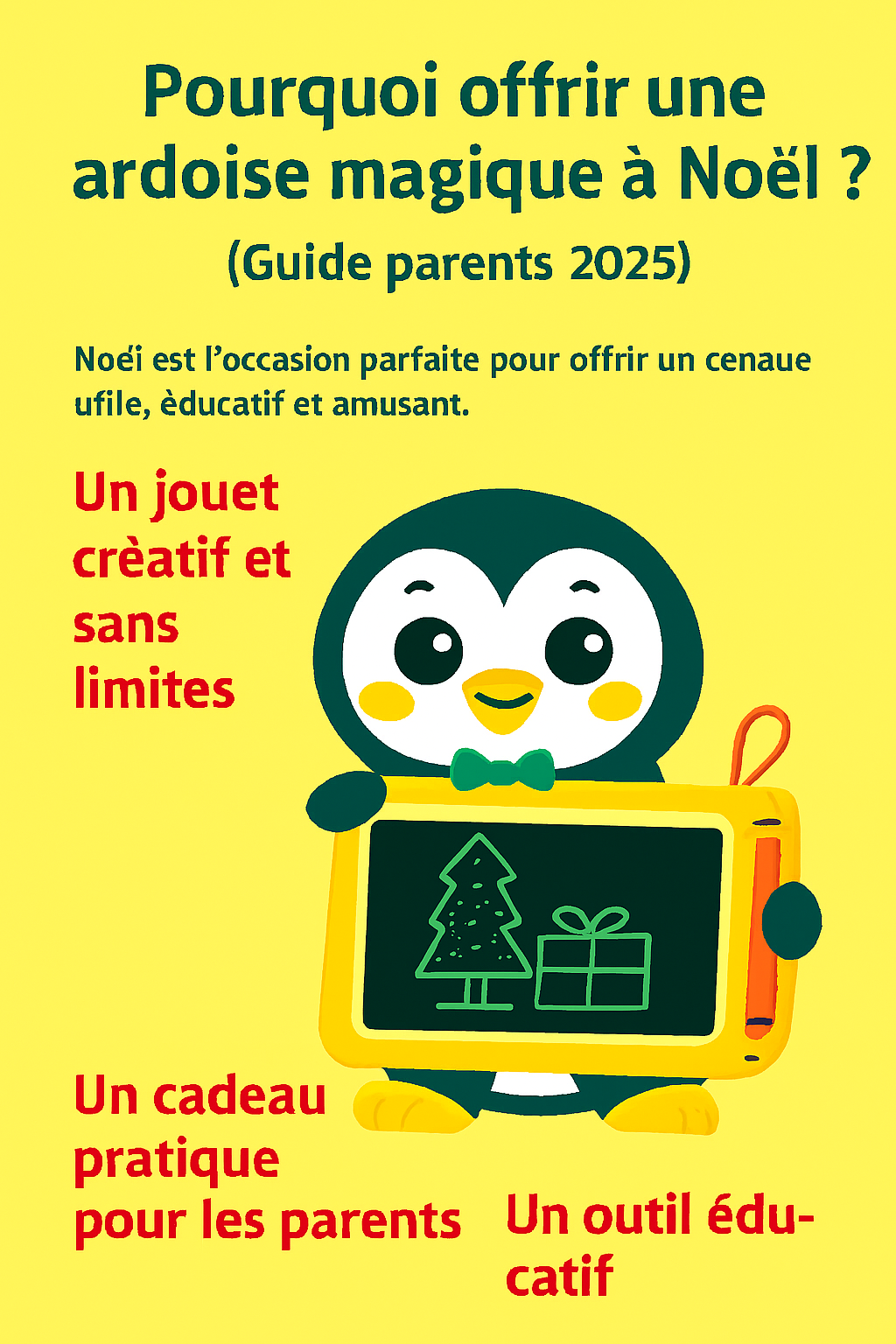 Pourquoi offrir une ardoise magique à Noël ? (Guide parents 2025)