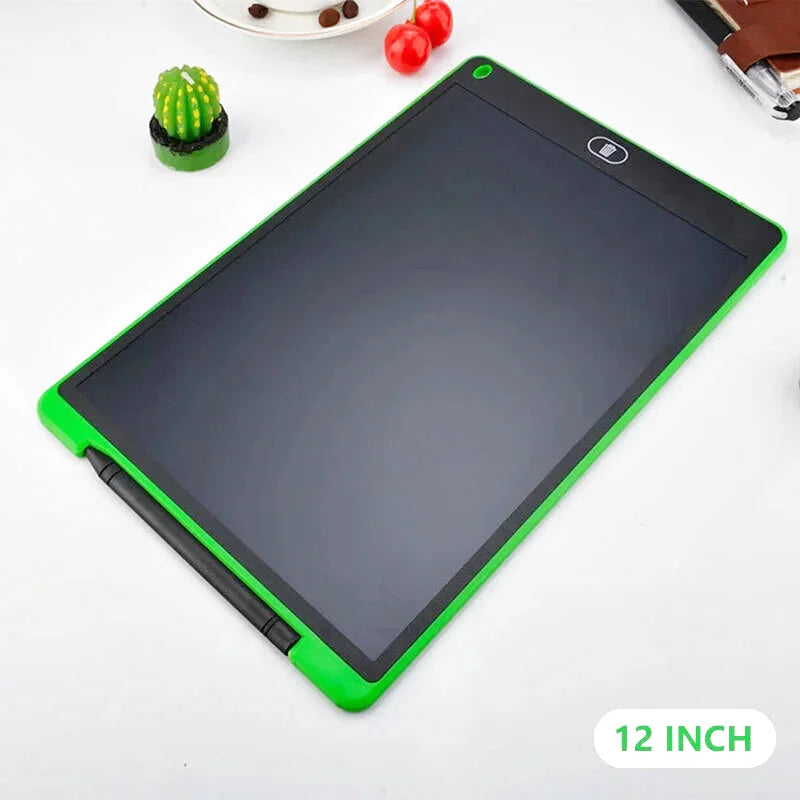 12Inch LCD Drawing Tablet for Children Writing Learning Pad Portable Color Electronic Graphic Board Art Tool Gifts for Kids