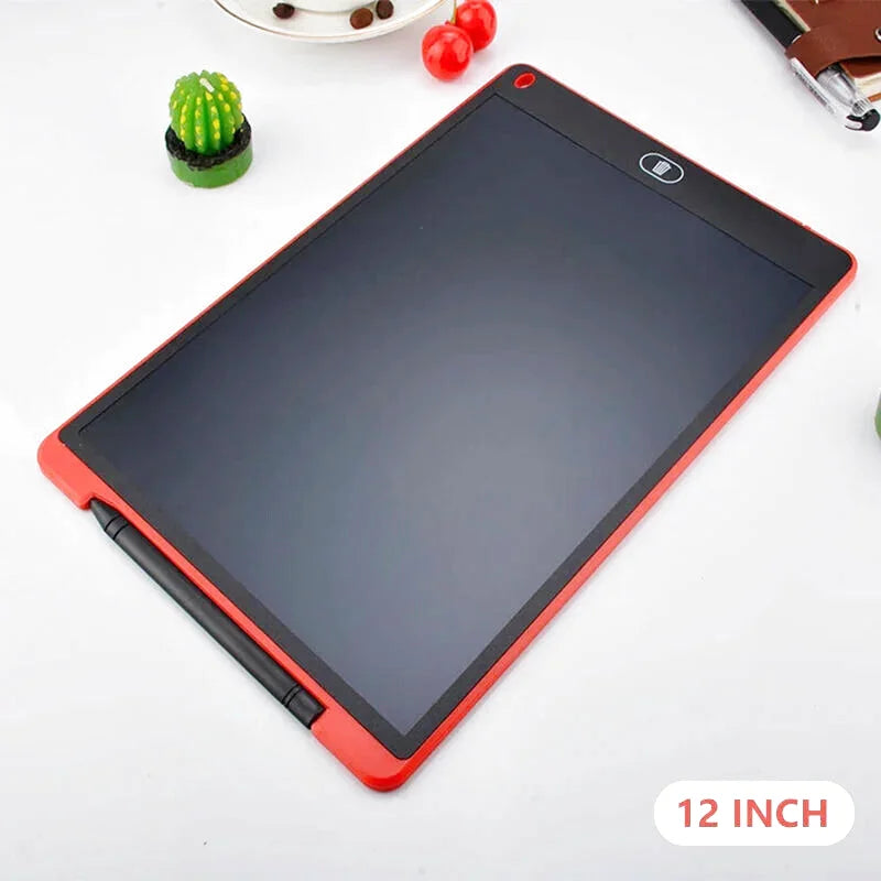 12Inch LCD Drawing Tablet for Children Writing Learning Pad Portable Color Electronic Graphic Board Art Tool Gifts for Kids