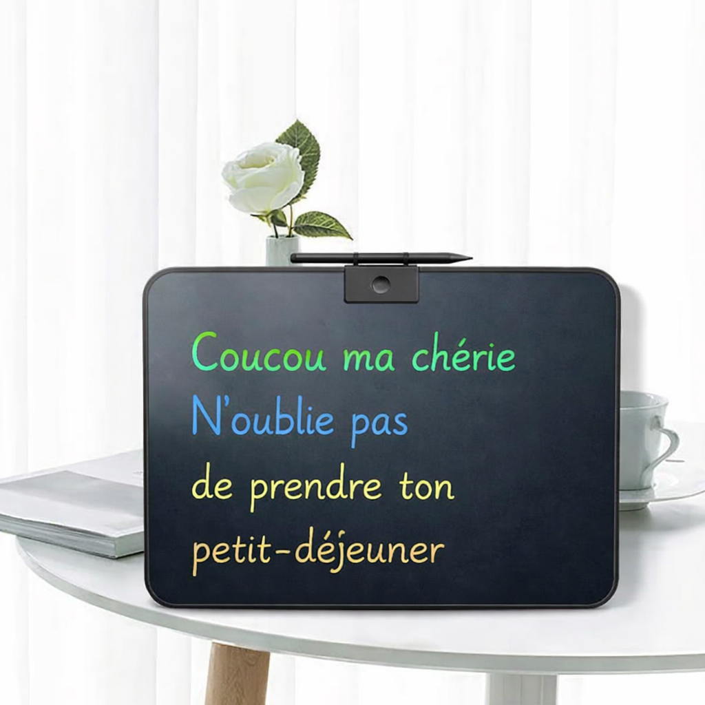 Grande Ardoise Magique XXL - 4 Couleurs de Dessin | Anti-Taches 20p